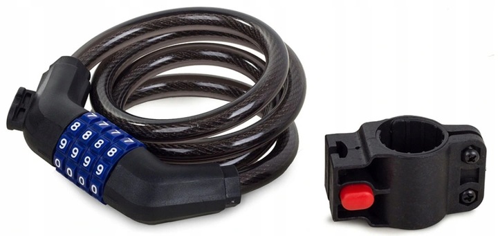 SOLIDNE ZAPIĘCIE ROWEROWE BLOKADA LINKA ROWERU NA SZYFR ANTYKRADZIEŻOWE