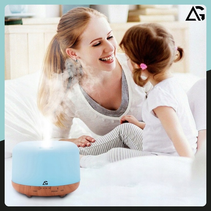 NAWILŻACZ POWIETRZA LAMPKA NOCNA DO SYPIALNI DLA DZIECI DYFUZOR