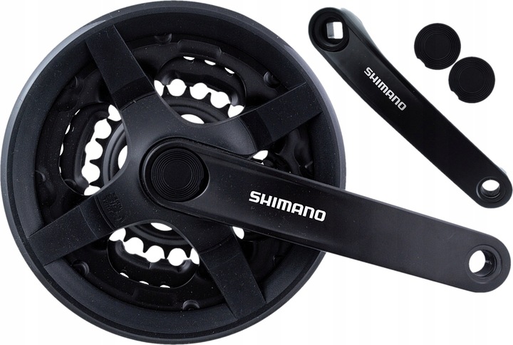SHIMANO Łańcuch Wonobieg Korba 48/38/28 7-Rrzędowy Zestaw Napędu Do Roweru