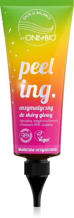 Hair in Balance by ONLYBIO Peeling enzymatyczny do skóry głowy 125 ml