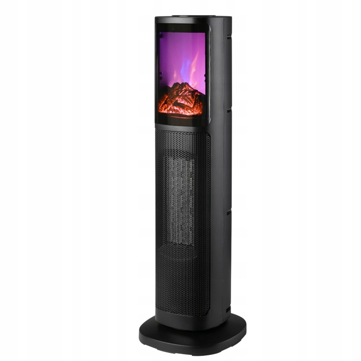 KOMINEK ELEKTRYCZNY KOLUMNOWY TERMOWENTYLATOR 2000W EFEKT PŁOMIENIA