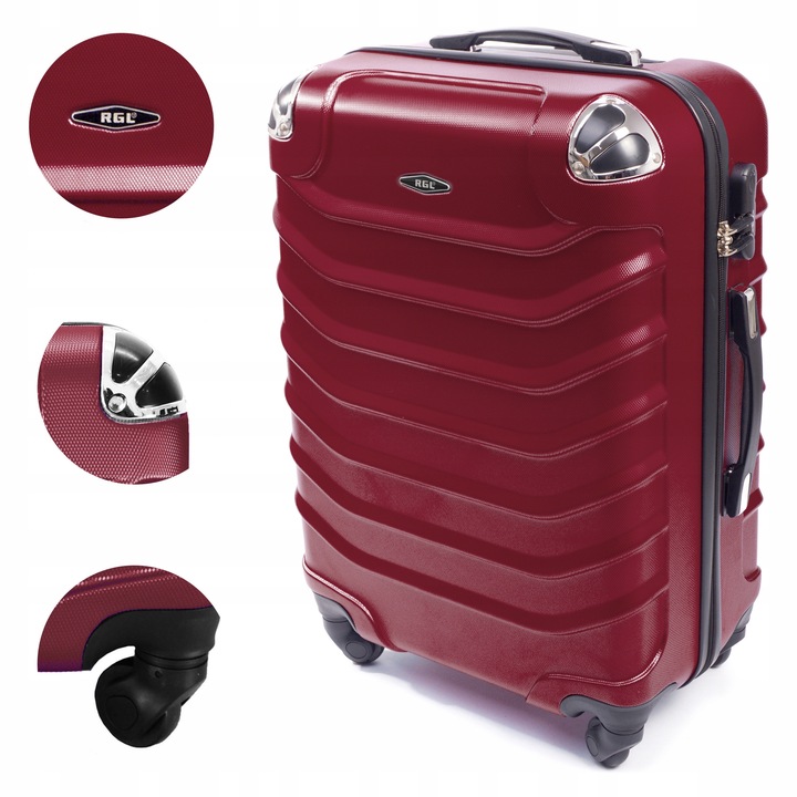 ŚREDNIA WALIZKA XL RGL podróżna TORBA bagaż 4 KOŁA