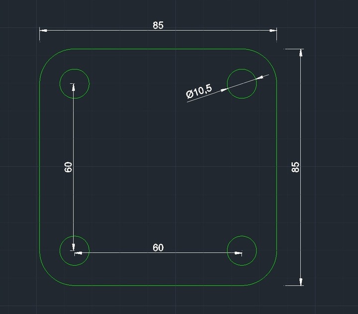 Uchwyt montażowy sufitowy z ŁOŻYSKIEM i szeklą sufitowe hak 180 Biały