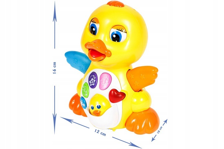 INTERAKTYWNA KACZUSZKA KACZKA GRA JEŹDZI MACHA SKRZYDEŁKAMI SERCE KWACZE