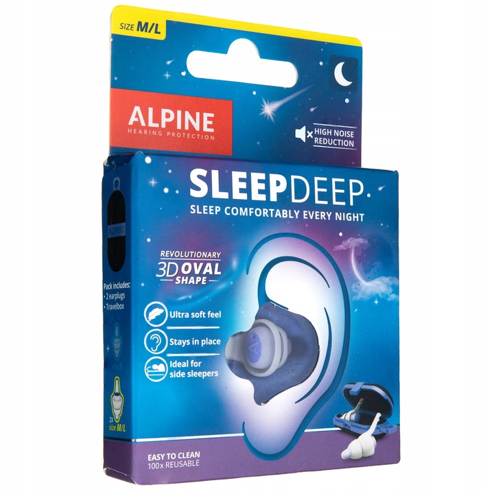Alpine SleepDeep zatyczki do uszu do snu