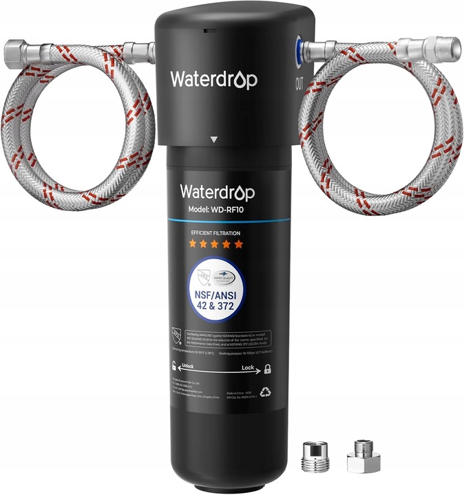 Filtr wody pod zlew Waterdrop 10UA z 1 filtrem wymiennym RF10