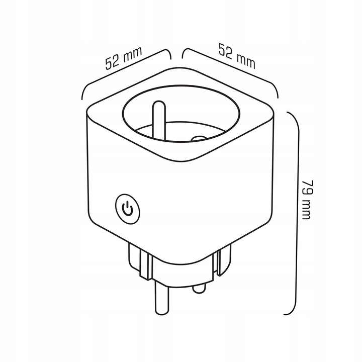 Inteligentne Gniazdko Programator Czasowy Watomierz Bolec WIFI TUYA