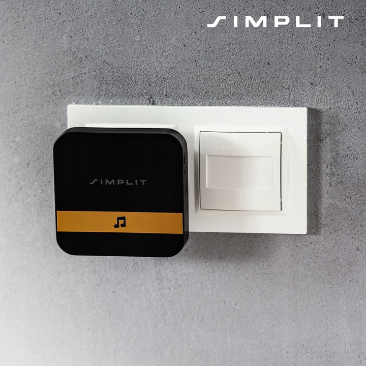 DZWONEK BEZPRZEWODOWY BEZBATERYJNY DO DRZWI FURTKI WODOODPORNY IP44