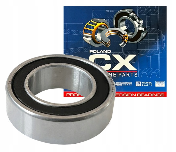 ŁOŻYSKO KULKOWE 203511 PROSTE JEDNORZĘDOWE 20x35x11 DO TACZKI
