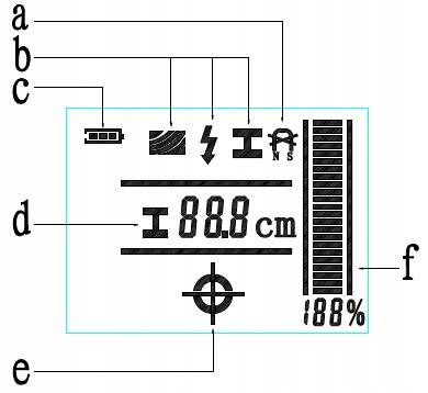 WYKRYWACZ PRZEWODÓW KABLI DETEKTOR METALI RUR W ŚCIANIE DREWNA METALU