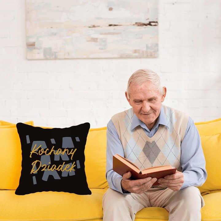 ZESTAW 2 PODUSZEK NA DZIEŃ BABCI I DZIADKA 40X40 Z NAPISEM UPOMINEK