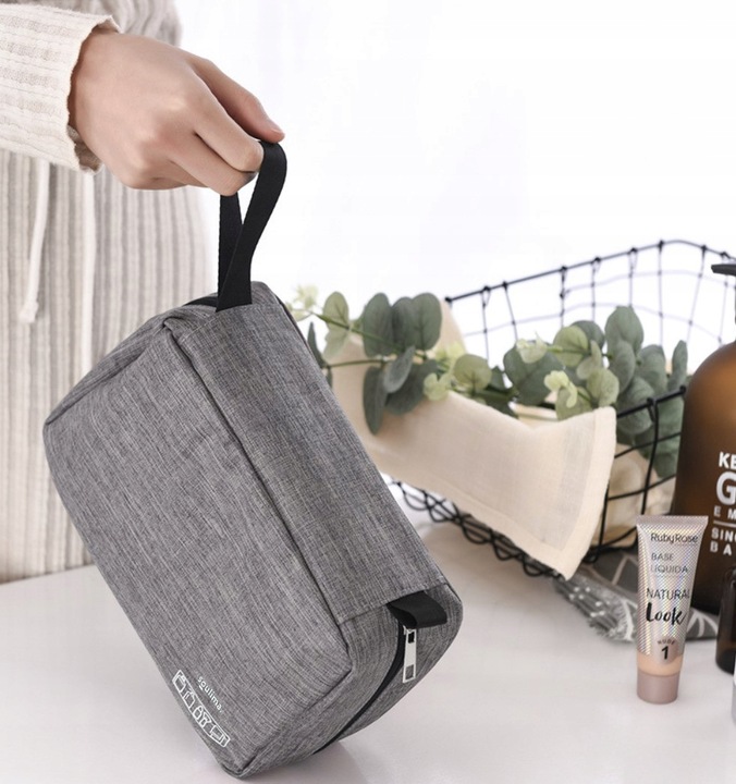 Kosmetyczka Podróżna Damska Męska Organizer Wisząca Pojemna z Haczykiem L