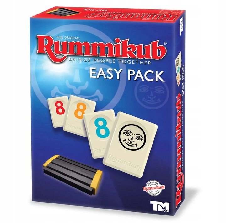 Gra Rummikub EASY PACK gra logiczna liczbowa nowa wersja 4 graczy rodzinna