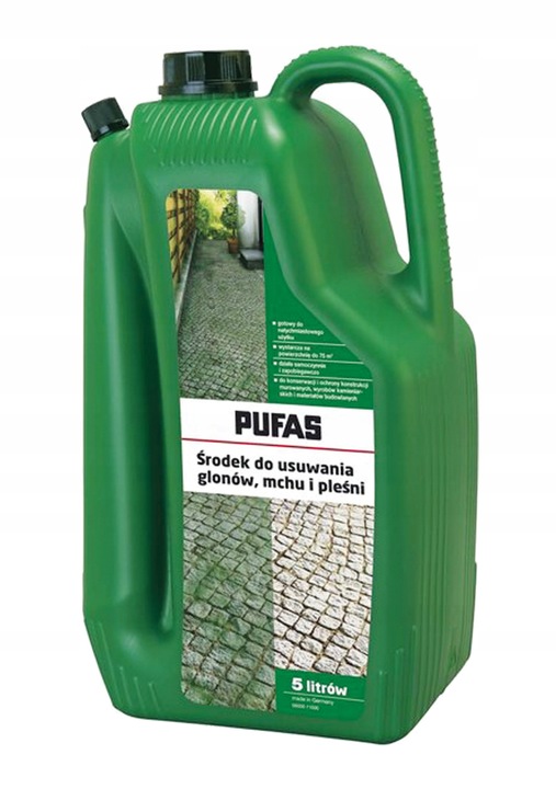 PUFAS ŚRODEK DO USUWANIA MCHÓW PLEŚNI GLONÓW 5L