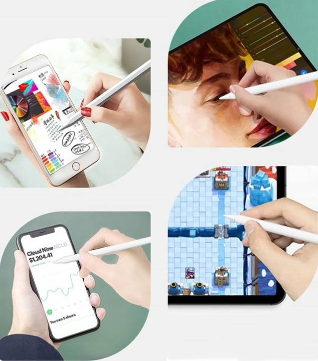 MAGNETYCZNY RYSK APPLE OŁÓWEK RYSK DOTYKOWY IPAD/IPHONE/ANDROID/IOS