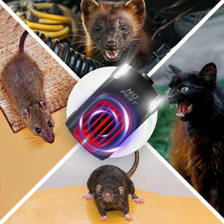 SAMOCHODOWY ODSTRASZACZ KUN MYSZY SZCZURÓW KOTÓW DO AUTA CAR SHIELD NO