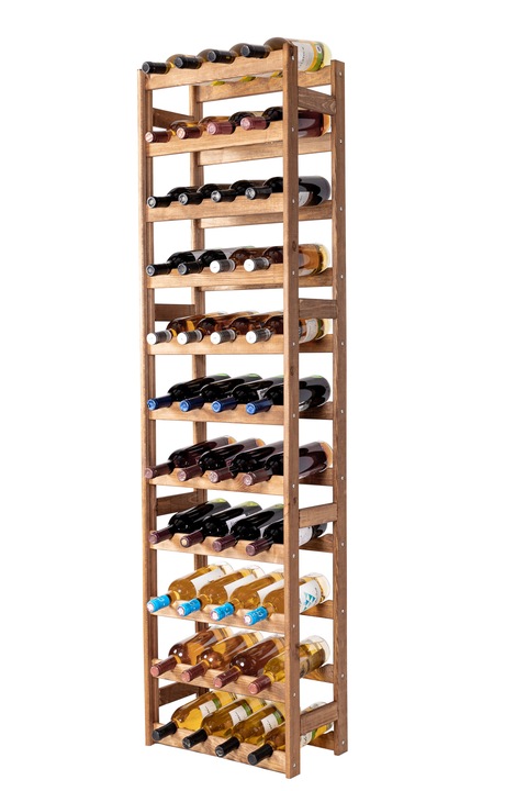Stojak na wino regał na butelki półka 44 butelki DUŻY POJEMNY