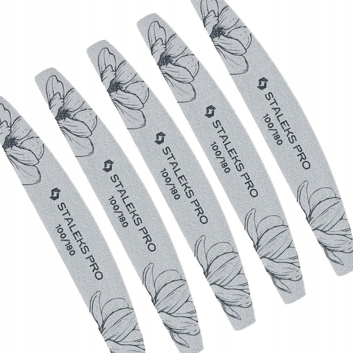 Pilnik do paznokci STALEKS mineralny PÓŁKSIĘŻYC łódka 100/180 100