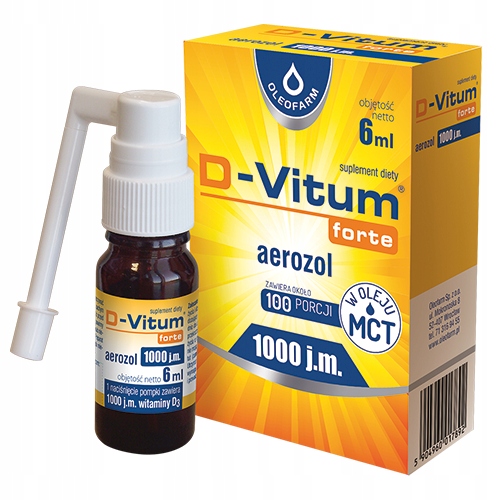 D-Vitum Forte 1000 aerozol witamina D 6 ml