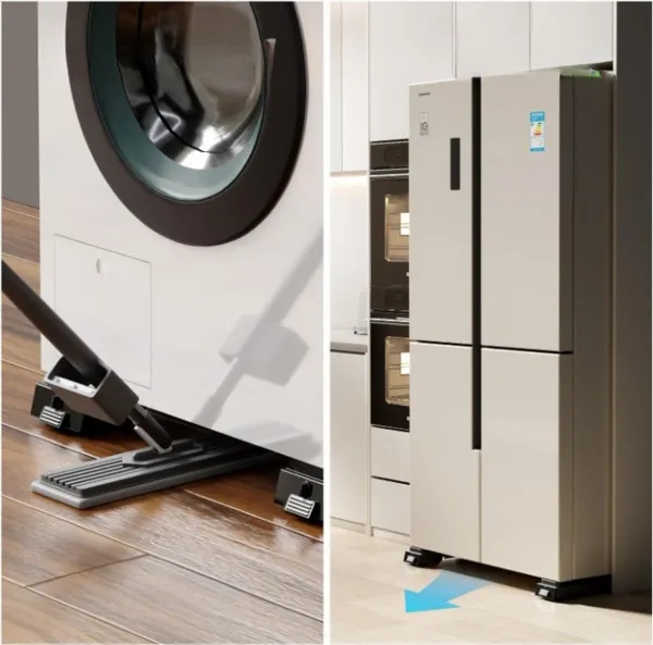 PODSTAWA RUCHOMA AGD NA KÓŁKACH STOJAK ROLKI DO MEBLI 200KG X2