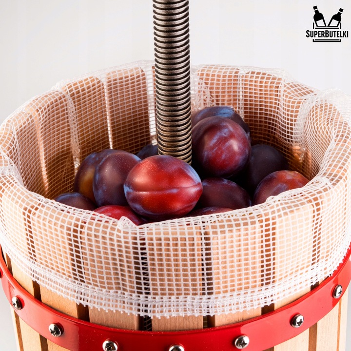 PRASA ŚRUBOWA RĘCZNA do OWOCÓW WINA SOKÓW OLIWY 6 L WYCISKARKA NIERDZEWNA