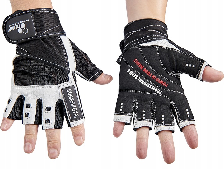 OLIMP RĘKAWICE TRENINGOWE COMPETITION WHITE r.L