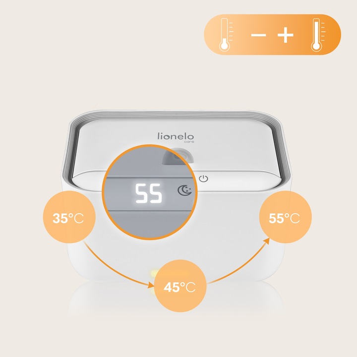 Podgrzewacz do chusteczek nawilżanych 3 poziomy pracy Lionelo BabyBliss