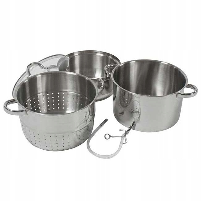 SOKOWNIK 8L GARNEK NA INDUKCJE / GAZ PAROWY ZE STALI NIERDZEWNEJ DO