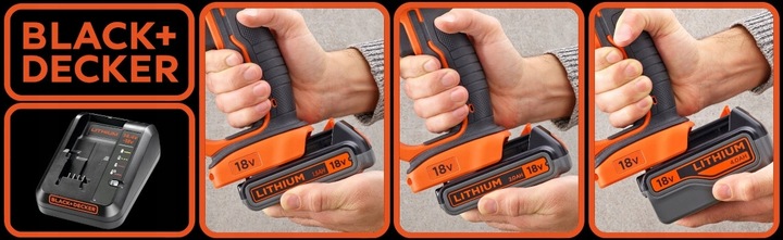 Ładowarka do akumulatorów 14,4V 18V Black & Decker BDC1A