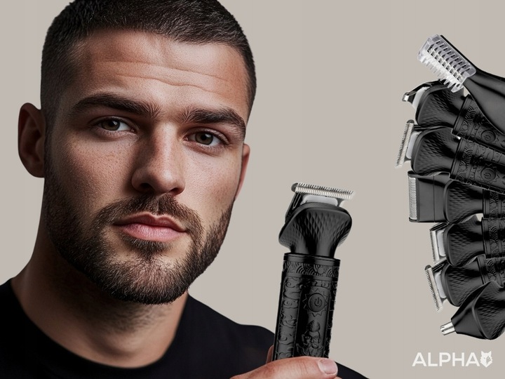Maszynka Do Strzyżenia Włosów, Brody 7W1 - Golarka + Trymer Do Nosa
