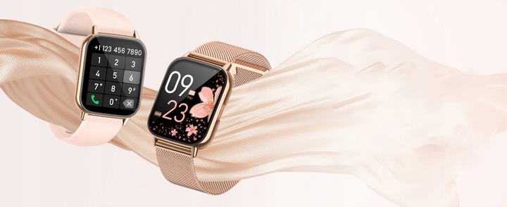 NAIXUES SMARTWATCH ZEGAREK DAMSKI Połączenie Bluetooth 1.85''AMOLED HD IP68