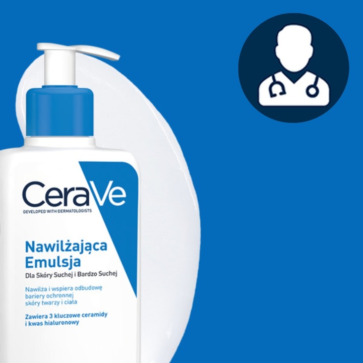 CeraVe Emulsja Nawilżająca Skóra Sucha i Bardzo Sucha, Twarz i Ciało 473ml