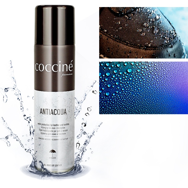 Impregnat do Butów Wodoodporny Skóra Zamsz Tekstylia Antiacqua Coccine