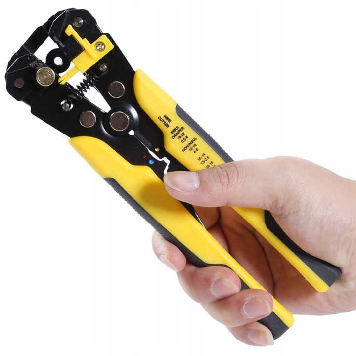 ŚCIĄGACZ IZOLACJI SZCZYPCE DO ŚCIĄGANIA IZOLACJI KABLI ZACISKARKA 0.1 - 6mm