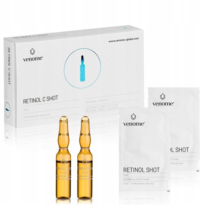 Venome Retinol C SHOT peeling złuszczający z retinolem 2 zabiegi