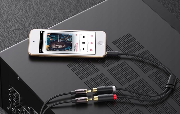 Kabel Przewód Audio JACK 3,5 2xRCA Chinch STEREO HQ Przejściówka