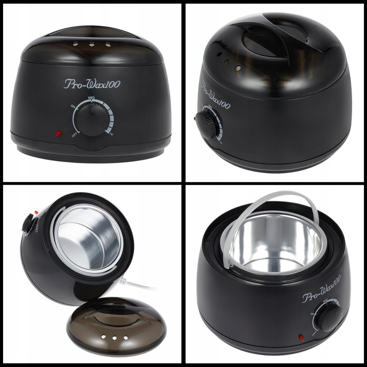 PODGRZEWACZ WOSKU + TWARDY WOSK 400g+100 PATYCZKÓW ZESTAW DO DEPILACJI