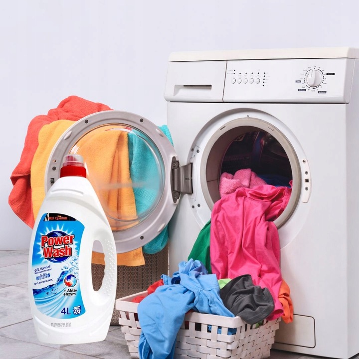 NIEMIECKI ŻEL DO PRANIA BIAŁEGO TKANIN POWER WASH WHITE 4 L