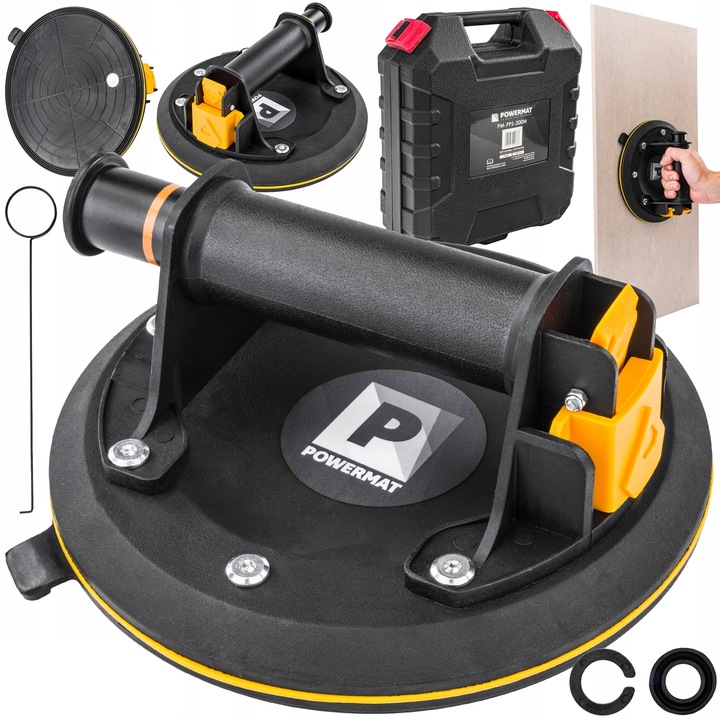 PRZYSSAWKA PRÓŻNIOWA DO PŁYTEK UCHWYT Z POMPKĄ GLAZURY SZYB 190 KG 200