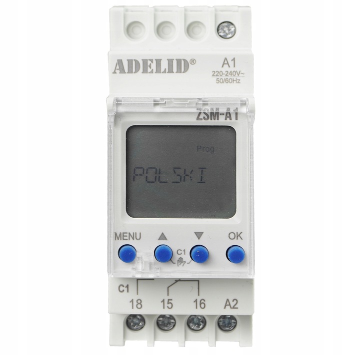 ZEGAR CZASOWY ASTRONOMICZNY PROGRAMATOR NA SZYNĘ