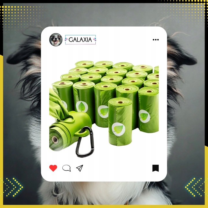 WORECZKI Na Psie Odchody BIODEGRADOWALNE Worki na Kupy BIO + ETUI 360 sztuk