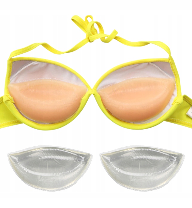 WKŁADKI DO BIKINI STANIKA PUSH UP SILIKON WYMIENNE MODELUJĄCE POWIĘKSZAJĄCE