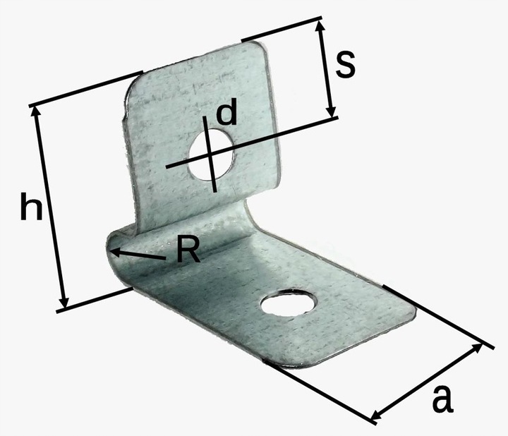 Zawijka zapinka uchwyt do paneli ocynk 100szt