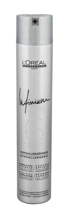 Lakier do włosów bardzo mocny L'Oréal Professionnel Infinium Pure 500 ml