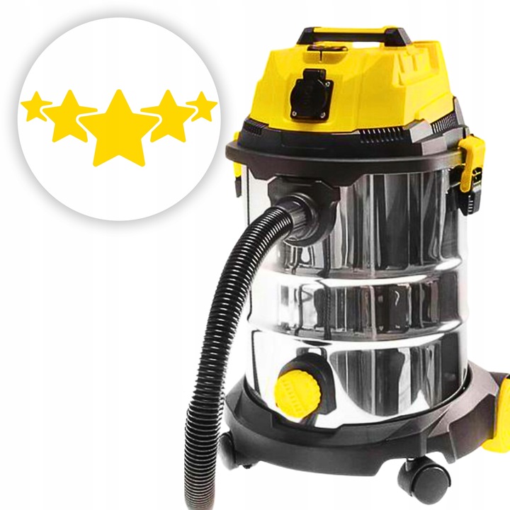 ODKURZACZ PRZEMYSŁOWY BEZWORKOWY Z OTRZĄSACZEM DO GIPSU SUCHO MOKRO