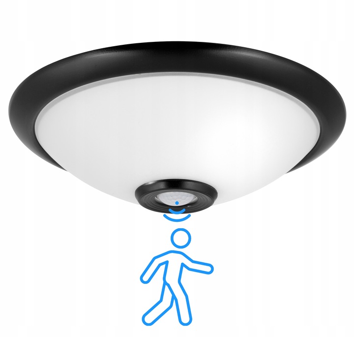 Plafon LED Lampa sufitowa Panel Czujnik ruchu i zmierzchu E27