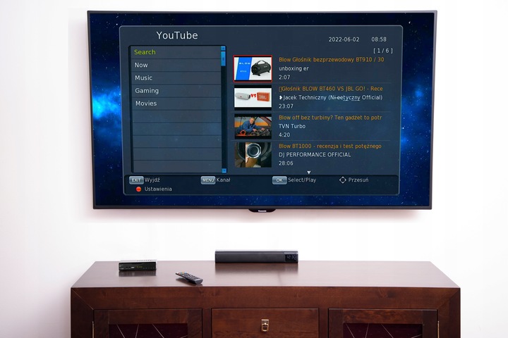 Tuner dekoder TV DVB-T DVB-T2 HDMI H.265