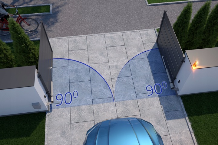 Zestaw do bramy skrzydłowej FORCE SW300LS WYŁĄCZNIKI MAGNETYCZNE 2x3m