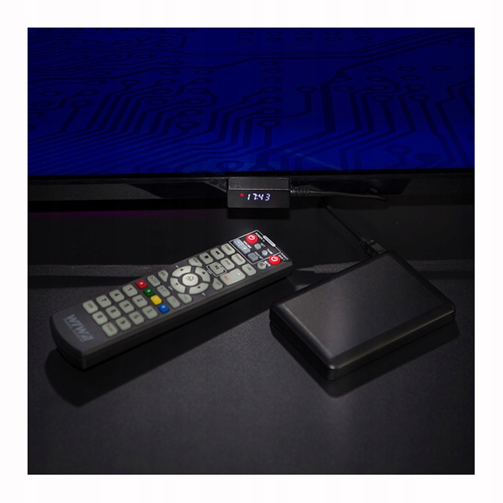 Dekoder Tuner TV Wiwaj DVB-T2 HEVEC MINI LED