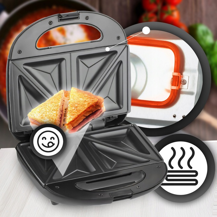 OPIEKACZ TOSTER DO KANAPEK CERAMICZNY DO CHRUPIĄCYCH TOSTÓW SANDWICH